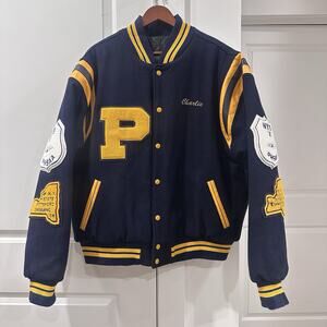 Vintage Letterman Varsity XL Jacket Pittsford Diving New York Charlie Streetwear
